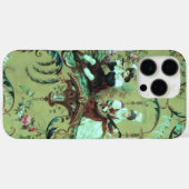 Franse Sage Green Toile Victoriaans Bloemen Case-Mate iPhone Case (Achterkant (horizontaal))