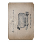 Franse schapenhouderij met ouderdom Muslin Badmat (Voorkant Verticaal)