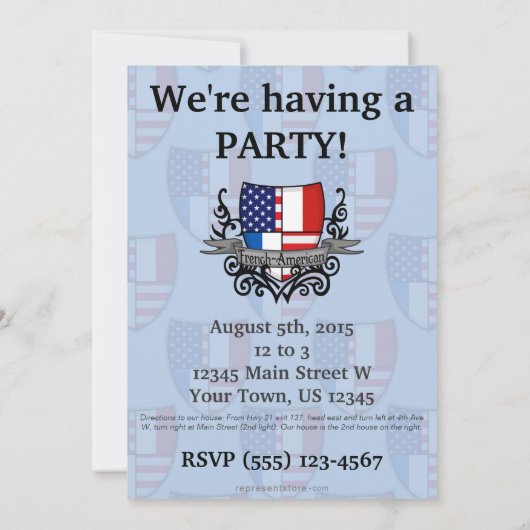 Franse Scheepsvlag Kaart (Achterkant)