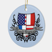 Franse Scheepsvlag Keramisch Ornament (Links)