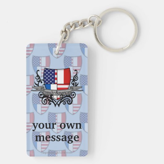 Franse Scheepsvlag Sleutelhanger (achterkant)