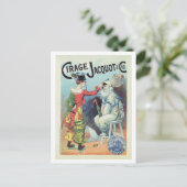 Franse schoen, poolschoen, clowns Briefkaart (Staand voorkant)