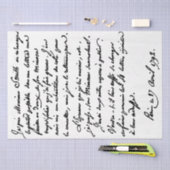 Franse Script  Letter Botany Decoupage Tissuepapier (Craft)