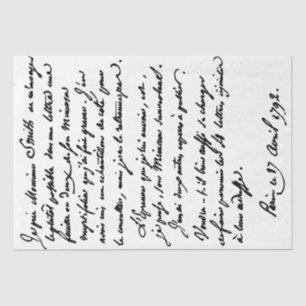 Franse Script  Letter Botany Decoupage Tissuepapier