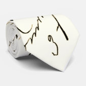 Franse Script Stropdas (Opgerold)