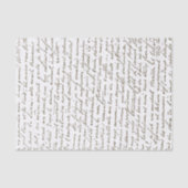 Franse  scriptie goud tissuepapier (Voorkant)