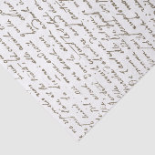 Franse  scriptie goud tissuepapier (Detail)