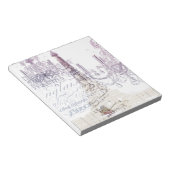 franse scriptkroeskroes parijs eiffeltoren notitieblok (Schuin)