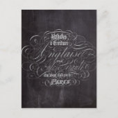 Franse scripts in het Parijse landkarton Briefkaart (Voorkant)