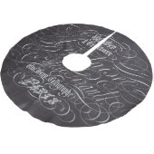 Franse scripts in het Parijse landkarton Kerstboom Rok (Gekanteld)