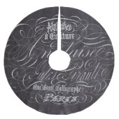 Franse scripts in het Parijse landkarton Kerstboom Rok (Voorkant)