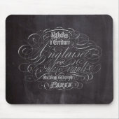 Franse scripts in het Parijse landkarton Muismat (Voorkant)