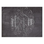 Franse scripts in het Parijse landkarton Tafelkleed (Voorkant (Horizontaal))