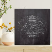 Franse scripts in het Parijse landkarton Tegeltje