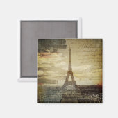 Franse scripts Modern Paris Eiffel Tower Magneet (Voorkant / Achterkant)
