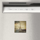 Franse scripts Modern Paris Eiffel Tower Magneet (Insitu (Vaatwasser))