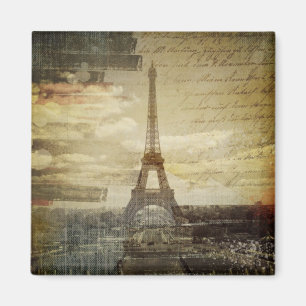 Franse scripts Modern  Paris Eiffel Tower Magneet