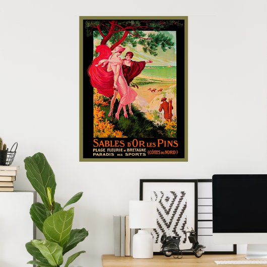  Franse Seaside Poster (Thuiskantoor)