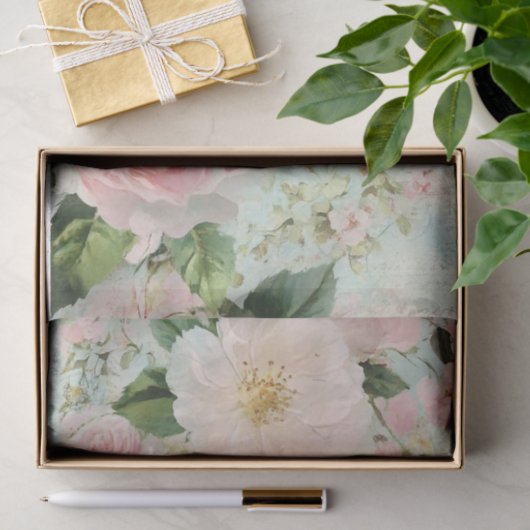 Franse Shabby Chic Blossom Decoupage Tissuepapier (Geschenk)