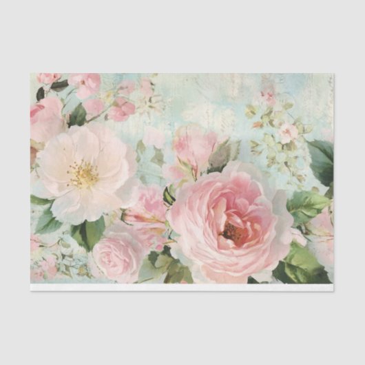 Franse Shabby Chic Blossom Decoupage Tissuepapier (Voorkant)