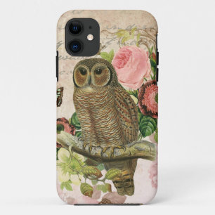 Franse shabby chic uil iphone 5 hoesje