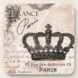  Franse shabby chique kroon Onderzetter