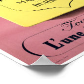 Franse sigaretten - Vintage poster teruggezet (Hoek)