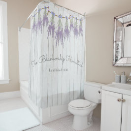 Franse Sjabloon Farmhouse Lavender Bundles Douchegordijn