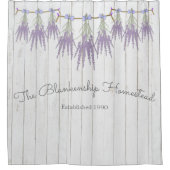 Franse Sjabloon Farmhouse Lavender Bundles Douchegordijn (Voorkant)