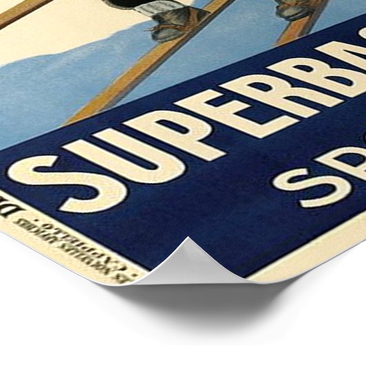 -Franse Ski Poster (Hoek)