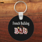 franse Sleutelhanger voor bulldog dad (Voorkant)