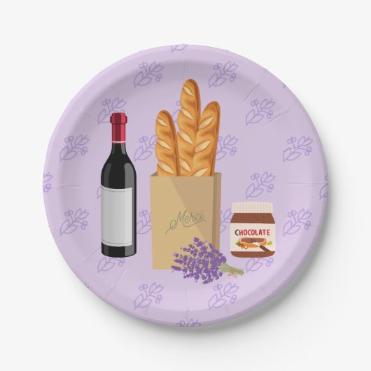 Franse Snack Papieren Bordje (Voorkant)