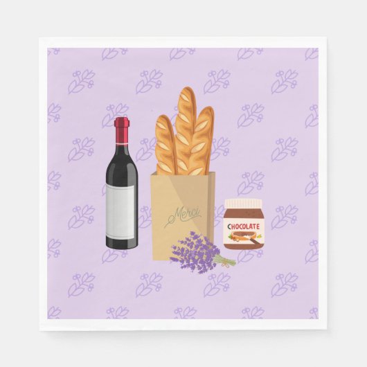 Franse Snack Servet (Voorkant)
