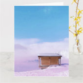 Franse Sneeuwberghut Kaart (Gele Bloem)