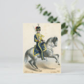 Franse soldaten van de 19e eeuw briefkaart (Staand voorkant)