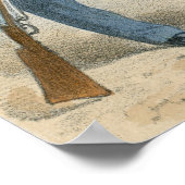 Franse soldaten van de 19e eeuw poster (Hoek)