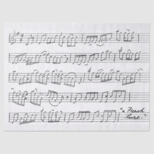  Franse Song Bladmuziek Decoupage Tissuepapier