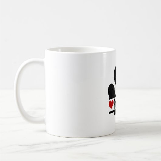 Franse Spaniel Hond Poot Print Koffiemok (Links)
