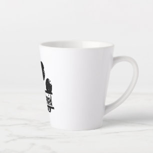 Franse Spaniel Hond Poot Print Latte Mok
