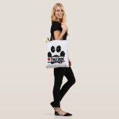 Franse Spaniel Hond Poot Print Tote Bag (Op model)