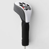 Franse Spaniel Hondenpootafdruk Golfheadcover (Schuin)