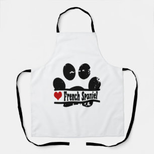 Franse Spaniel Hondenpootafdruk Schort