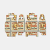 Franse Speelgoed Joets Vrienden Vintage Poster Bedankdoosjes (Uitgevouwen)