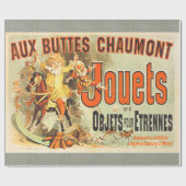 Franse Speelgoed Joets Vrienden Vintage Poster Cadeaupapier (Vlak)