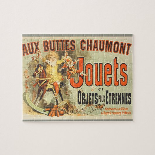 Franse Speelgoed Joets Vrienden Vintage Poster Legpuzzel (Horizontaal)
