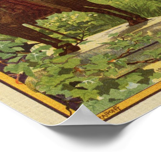  Franse spoorweg adverteren Poster (Hoek)