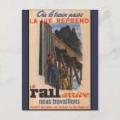  Franse Spoorweg Reizen Europa Briefkaart (Voorkant)