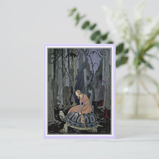 Franse sprookjes: Blondine en Bonne-Biche Briefkaart (Staand voorkant)