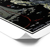 Franse sprookjes: Blondine op schildpad Poster (Hoek)