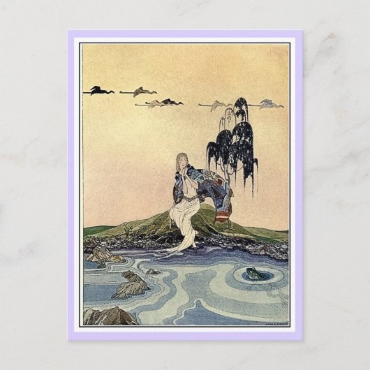 Franse sprookjes: Violette en het pad Briefkaart (Voorkant)